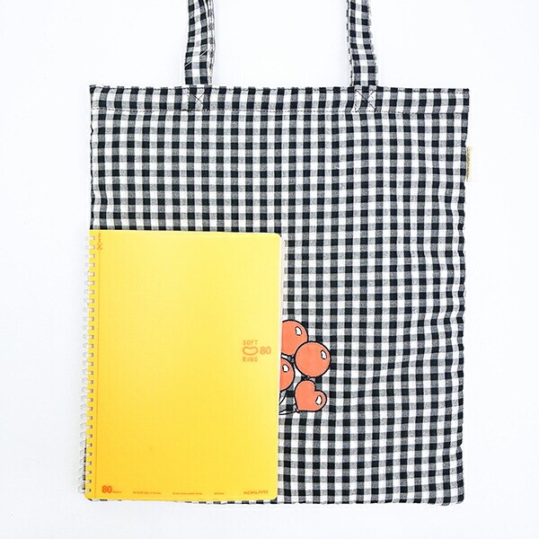 スヌーピー 肩掛けトートバッグ （バルーンチェック） SNOOPY
