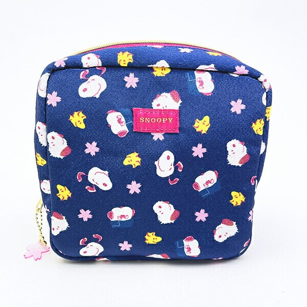 スヌーピー ボックスポーチ SAKURASAKU 定期入れ SNOOPY
