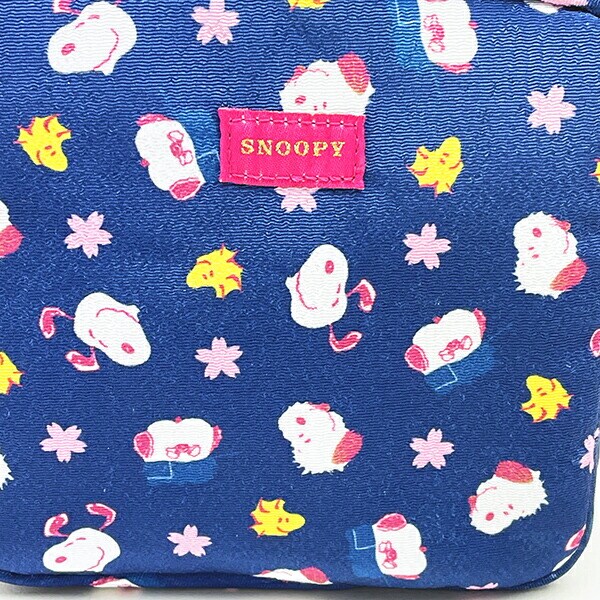 スヌーピー ボックスポーチ SAKURASAKU 定期入れ SNOOPY