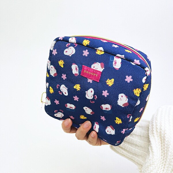 スヌーピー ボックスポーチ SAKURASAKU 定期入れ SNOOPY