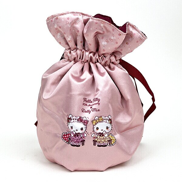 サンリオ ハローキティ―×DOLLY MIX 巾着 (ピンク) 小物入れ Sanrio