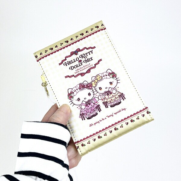 サンリオ ハローキティ―×DOLLY MIX 折り畳みミラー (ベージュ) 鏡 Sanrio