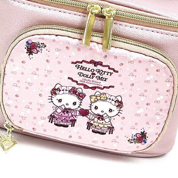 サンリオ ハローキティ―×DOLLY MIX バニティ―ポーチ (ピンク) コスメポーチ Sanrio