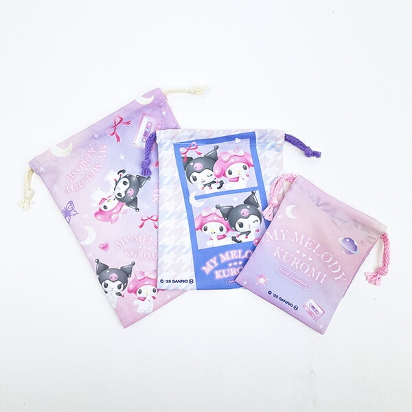 サンリオ マイメロディ クロミ 3P巾着 パステルドリームランド sanrio