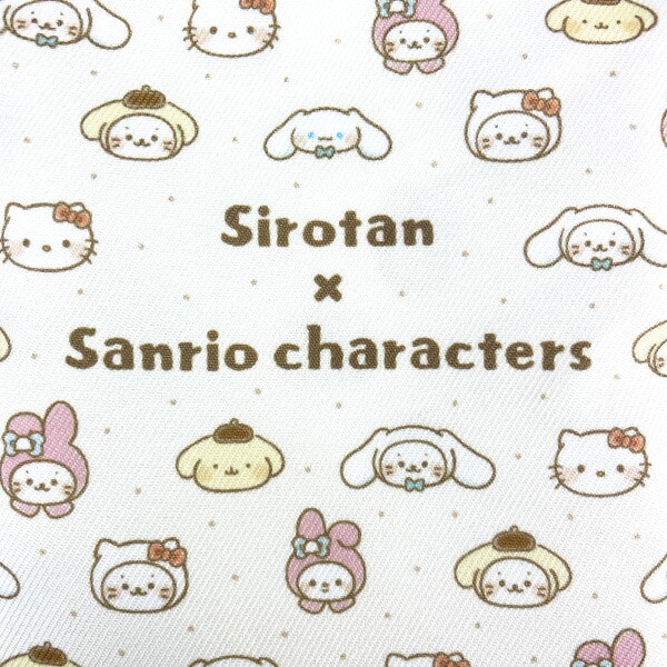 しろたん×サンリオキャラクターズ 3P巾着 小物入れ ポーチ Sanrio
