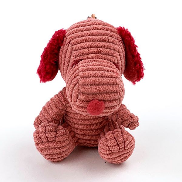 スヌーピー PEANUTS ぬいぐるみMC　PK　スヌーピーコーデュロイ マスコット ピンク 　 　