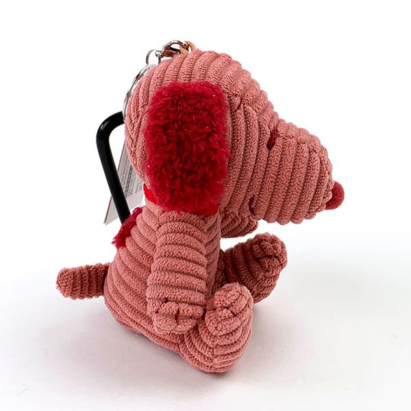スヌーピー PEANUTS ぬいぐるみMC　PK　スヌーピーコーデュロイ マスコット ピンク 　 　