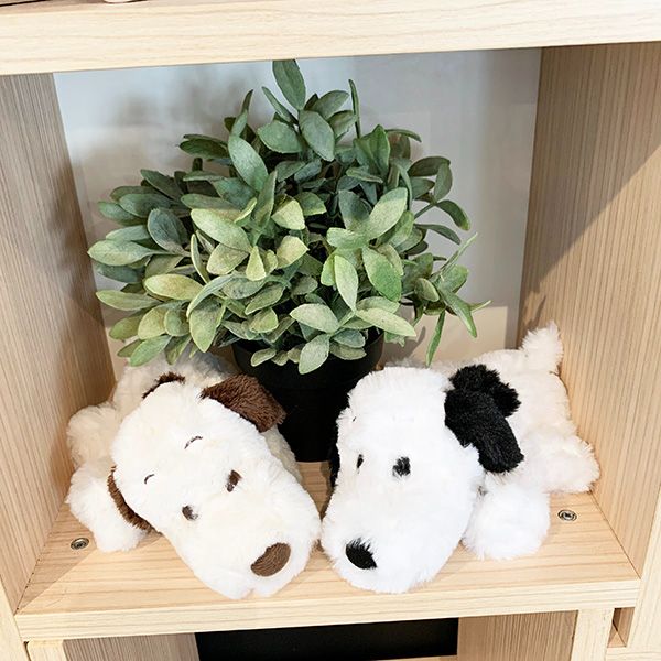 スヌーピー くったりぬいぐるみ S ボア モカ ぬいぐるみ マスコット インテリア