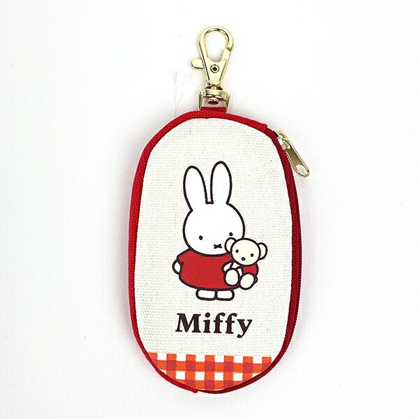 ミッフィー スマートキーケース ギンガムシリーズ レッド miffy