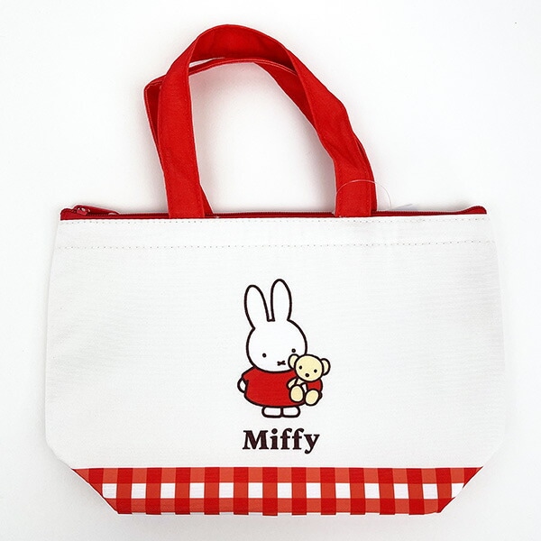 ミッフィー 保温保冷ミニトート ギンガムシリーズ レッド miffy