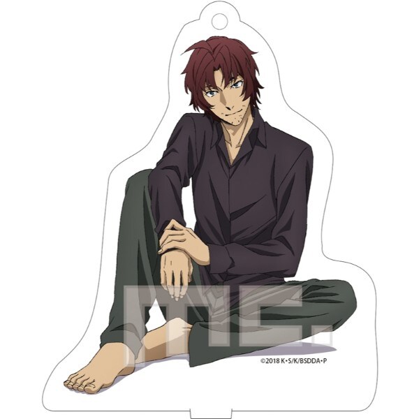 文豪ストレイドッグス アクリルスタンドキーホルダー 黒・織田作之助 グッズ  (MCOR)