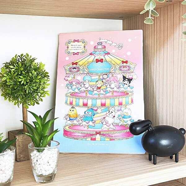 サンリオキャラクターズ × コジコジ メリーゴーランド ウォールキャンパス(M)