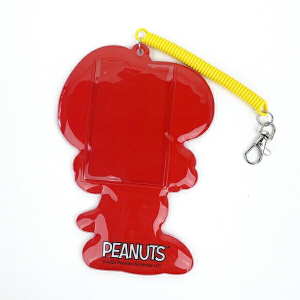 スヌーピー チェキ収納ホルダー ダイカット キーホルダー 推し活  SNOOPY