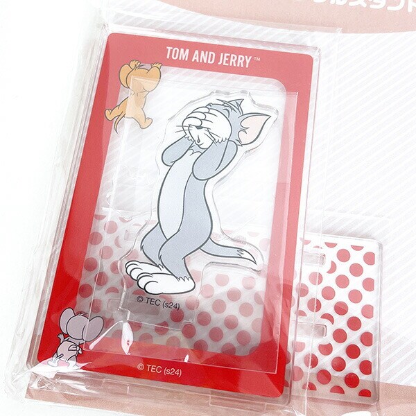 トムとジェリー チェキ収納アクリルスタンド レッド 推し活 日本製