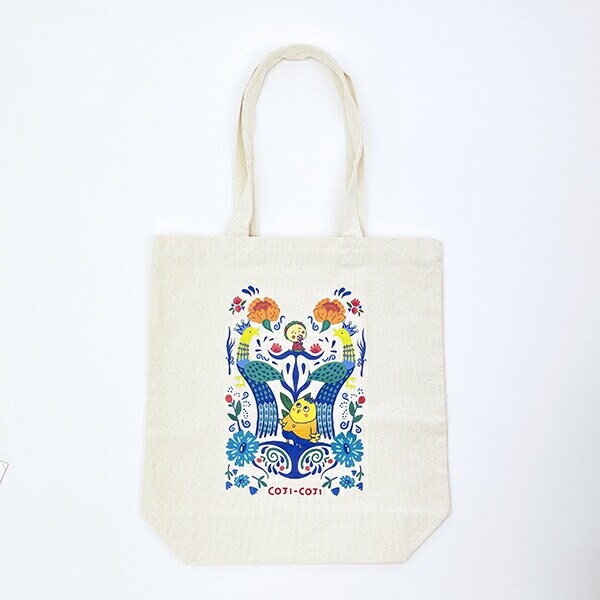 コジコジ トートバッグ FLOWER BLEAK TIME