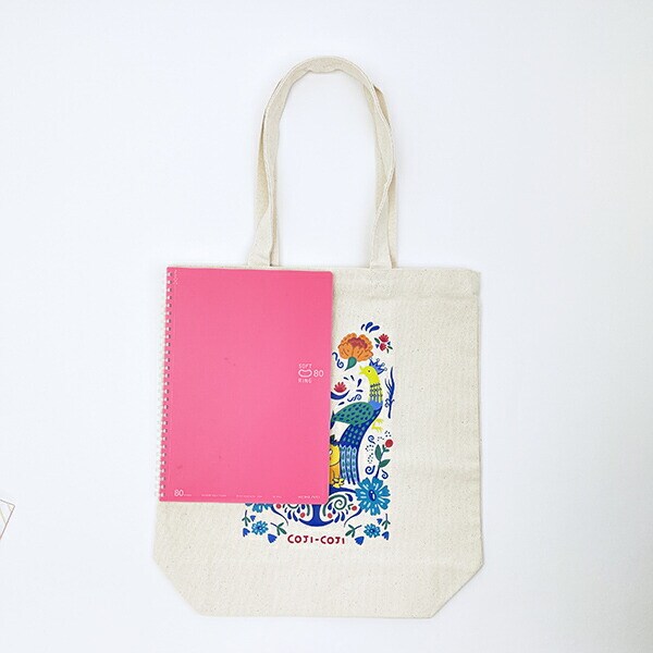 コジコジ トートバッグ FLOWER BLEAK TIME