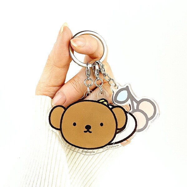 miffy ミッフィー 3連アクリルキーホルダー スイーツパティスリー ボリス