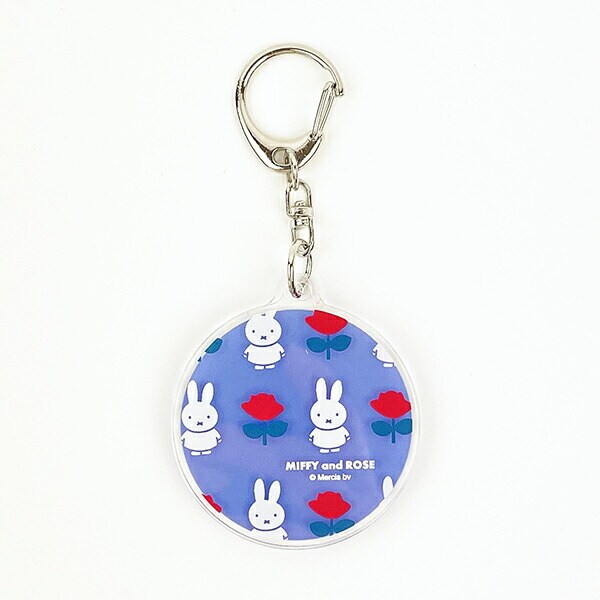miffy ミッフィー キーホルダー ブルー ミッフィー&ローズ