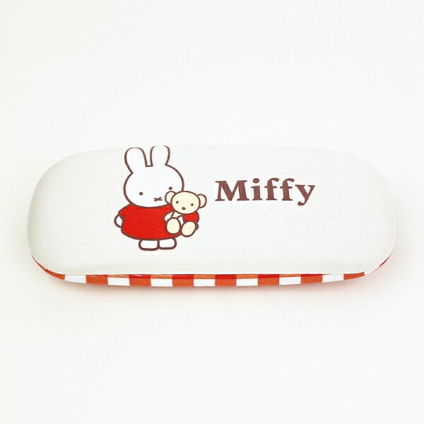 ミッフィー miffy ギンガムシリーズ 眼鏡ケース レッド