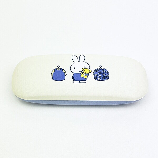 ミッフィー miffy 眼鏡ケース アイボリー ブルードレス