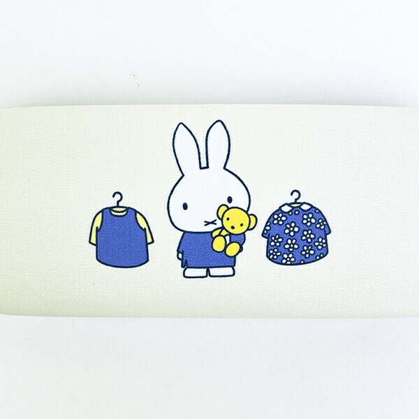 ミッフィー miffy 眼鏡ケース アイボリー ブルードレス