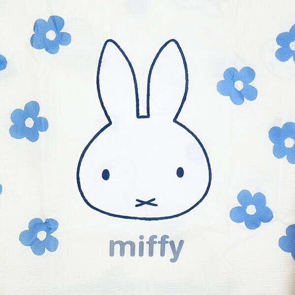 ミッフィー miffy エコバッグ アイボリー ブルードレス