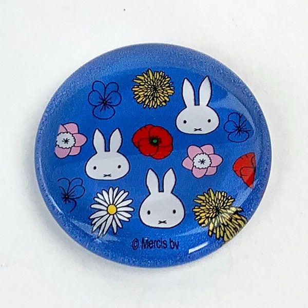 miffy ミッフィー ガラス箸置き　BL　Miffy　floral 箸休め ブルー 　 日本製