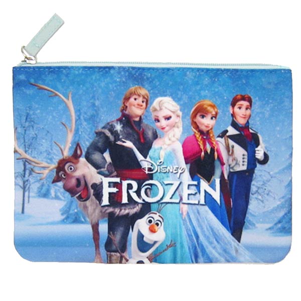 ディズニー アナと雪の女王 フラットポーチ (ブルー) Disney