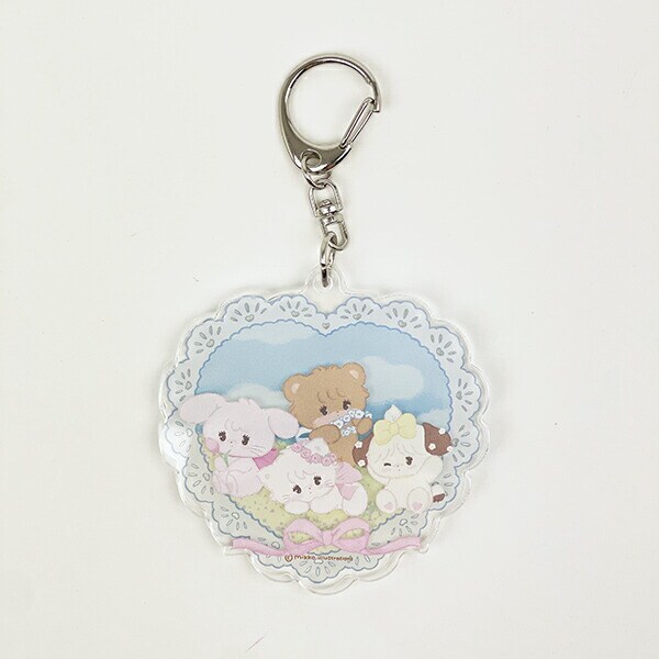 mikko illustrations ミッコ 青空 スライドアクリル キーホルダー  638