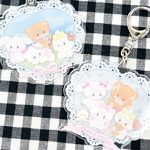 mikko illustrations ミッコ 青空 スライドアクリル キーホルダー  638
