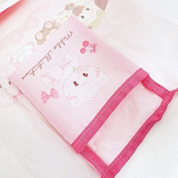 mikko illustrations ミッコ エコバッグ (ピンク)