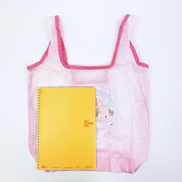 mikko illustrations ミッコ エコバッグ (ピンク)