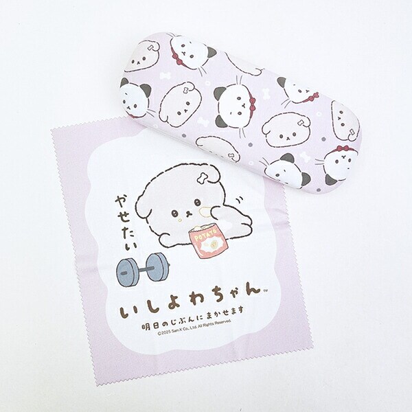 いしよわちゃん 眼鏡ケース フェイス ちらし ピンク