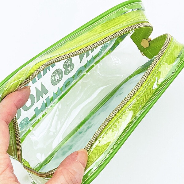 ムーミン シャカシャカポーチ グリーン 80周年アート MOOMIN