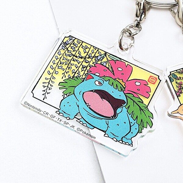 ポケットモンスター 3連アクリルキーホルダー 和柄 フシギバナ・リザードン・カメックス ポケモン
