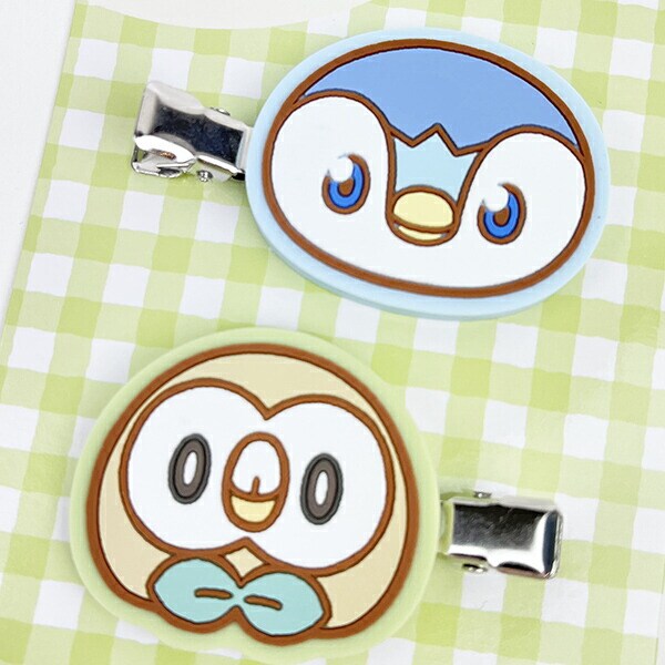 ポケットモンスター ポケモン ラバーヘアクリップ ポッチャマ モクロー髪留め 洗顔 メイク