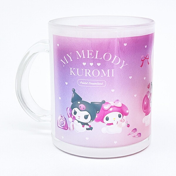 サンリオ マイメロディ クロミ ガラスマグ パステルドリームランド ランチ用品 コップ sanrio