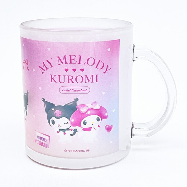 サンリオ マイメロディ クロミ ガラスマグ パステルドリームランド ランチ用品 コップ sanrio