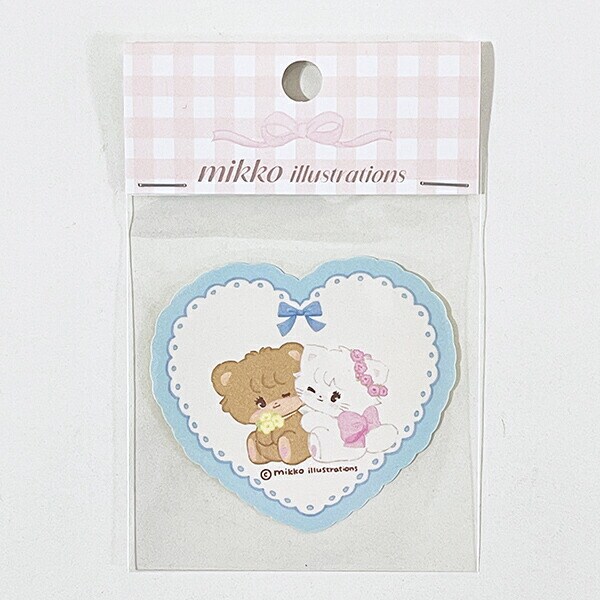 mikko illustrations ミッコ ムース&ラテ ダイカットステッカー 文具 日本製