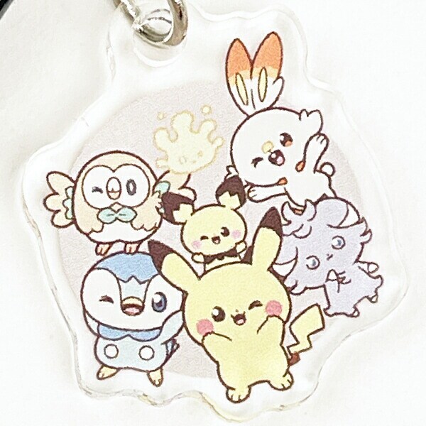 ポケットモンスター ポケモン チャーム付4色ボールペン ポケピース 学校 オフィス 文具