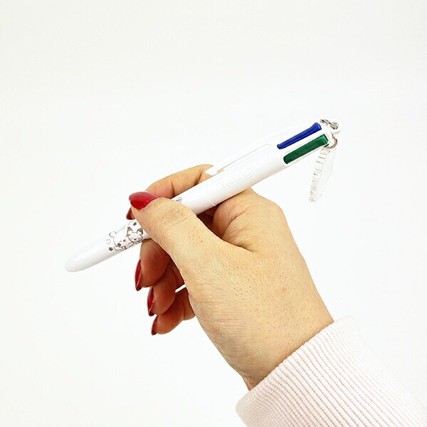 ポケットモンスター ポケモン チャーム付4色ボールペン ポケピース 学校 オフィス 文具