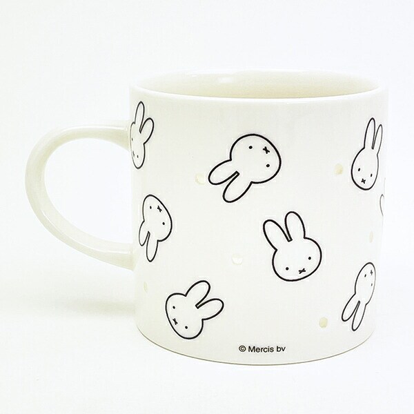 ミッフィー miffy 透かしマグカップ 総柄 コップ ベーシックシリーズ