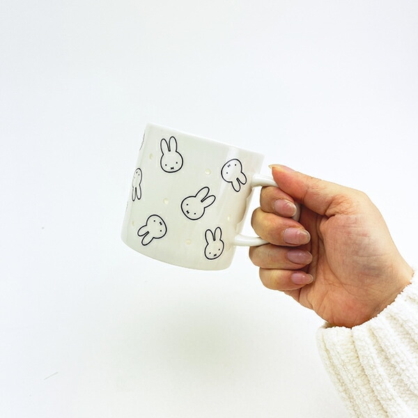ミッフィー miffy 透かしマグカップ 総柄 コップ ベーシックシリーズ
