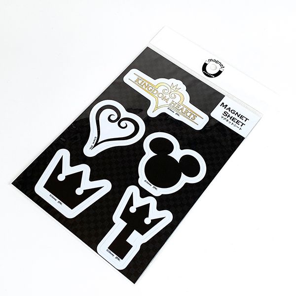 キングダムハーツ キングダムハーツ マグネットシートセット セット2 マグネット 磁石 文房具 文具 ブラック グッズ(mcd)