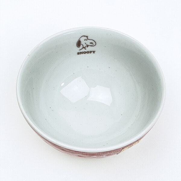 スヌーピー 茶碗 波佐見焼 朱色 食器 日本製 SNOOPY