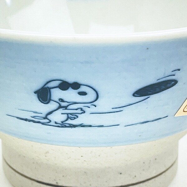 スヌーピー ジョー・クール 波佐見焼 茶碗  空色 食器 日本製 SNOOPY