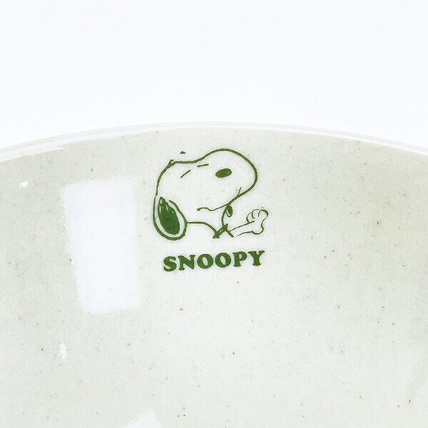 スヌーピー 波佐見焼 茶碗  浅緑色 食器 日本製 SNOOPY