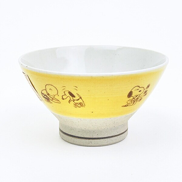 スヌーピー 波佐見焼 茶碗  檸檬色 食器 日本製 SNOOPY