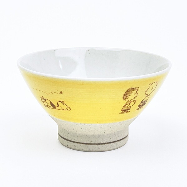 スヌーピー 波佐見焼 茶碗  檸檬色 食器 日本製 SNOOPY