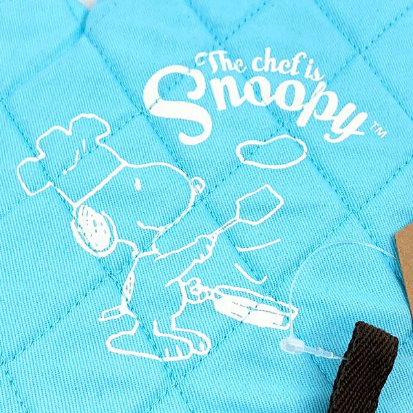 スヌーピー PEANUTS キッチンミトン シェフ BL サックス